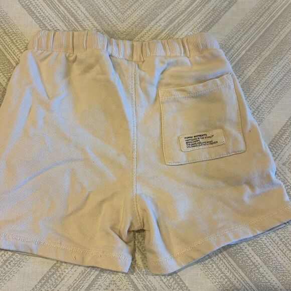 Zara Boys Light Beige Sweat Drawstring Shorts - Size 3-4 years - Picture 4 of 5
